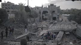 The effects of the Israeli aggression on the homes of citizens in the Gaza Strip for the fifth day
