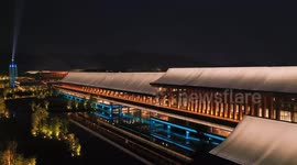 The Ningbo International Convention Center in Ningbo, China