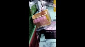 Watch this hilarious prank: sack man startles unsuspecting coworker