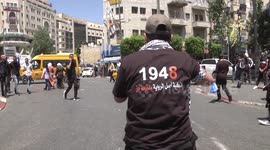 Palestinians Demonstrate on The 75th Anniversary of The Nakba in Ramallah, Palestine