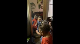 Twin Sisters Realize They Look Alike
