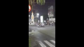 Risky motorbike stunt goes wrong: rider escapes with minor injuries