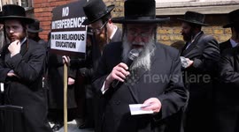 Orthodox Jews marched on Parliament  in protest against a ten min rule bill