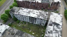 One of the last remaining residents of a derelict estate dubbed 'Britain's Chernobyl