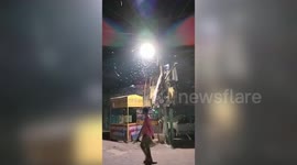 Mysterious deluge of white worms descends from sky, coating roads in Bihar, India