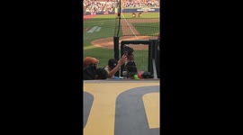 Famous Baseball Collector Catches A Baseball