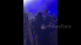 Elon Musk busts a move during Sundream Festival in Cabo San Lucas