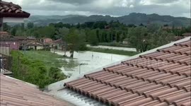 Fierce floods submerge houses in Cesena, Italy