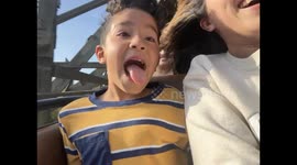 8-year-old experiences hilarious mix of emotions on first big thrill at California theme park