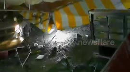Out-of-control truck crashes into fruit shop killing one and injuring six