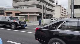 G7 Hiroshima Summit: Motorcades Drive Through Streets Under Heavy Security