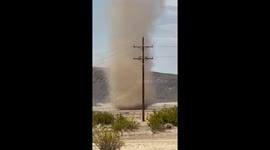 Dust Devil in Dry Lake Bed