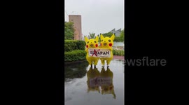 Japan: G7 Hiroshima Summit – Pikachu Climate Activists Protest Over Fossil Fuel