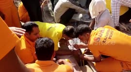 Nine-year-old boy rescued after falling into 200-feet deep borewell while playing in northern India