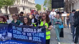 March for People Affected by Eating Disorders from Trafalgar Square to Parliament Square