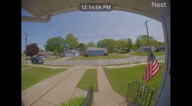 Poorly Parked Truck Slowly Rolls Away