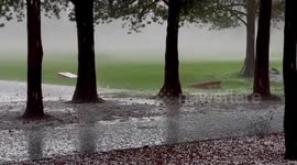 Oregon pelted by 'quarter-sized' hailstones during severe thunderstorm