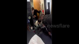 Dramatic scene as child rescued from tube platform gap in China