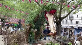 Spectacular floral arrangements spotted in London as Chelsea In Bloom begins