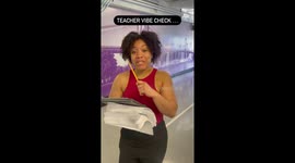 New York teacher quizzes colleagues on Beenie Man's popular reggae song in epic school test