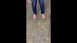 When Mom's Flip Flops Get Stuck to the Floor