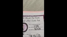 Girl Makes Hilarious Spelling Mistakes on Her Homework