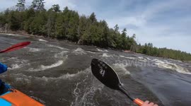 Experienced Kayaker Takes a Spin in Whirlpool