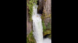 Daring Kayakers Descend a Massive Waterfall
