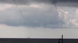 US: Twin Waterspouts Spotted Off Mississippi Coast