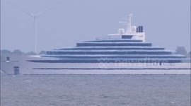 Superyacht owned by billionaire Nancy Walton Laurie arrives on River Thames in the UK