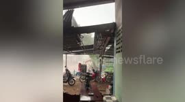 Storm kills seven including five schoolchildren when building collapses in Thailand