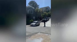 Skateboarder crashes into car in San Francisco as friends blame the driver