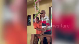 Bedridden husband, 94, surprises wife, 84, with slow dance for her birthday