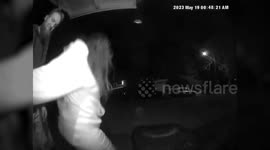 Man Accidentally Headbutts 2x4s in Back of Pickup