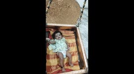 cute baby enjoying moment with beautiful smile face.lovely baby
