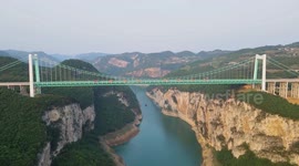 Jinfeng Wujiang Bridge in Guiyang, China