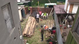 Rebuilding in the city of Irpin, Ukraine