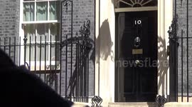 Rishi Sunak leaves 10 Downing Street ahead of PMQs