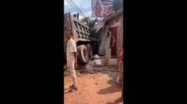 An accident scene, no casualty was recorded.