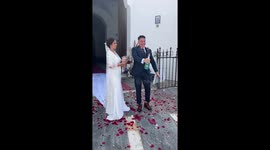 Wedding First Toast Fail