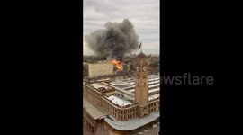 Australia: Massive Fire Engulfs Multi-Story Building Near Central Station In Sydney 2
