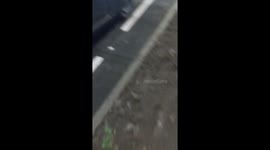 Drones drop explosives on roadway in Belgorod, Russia