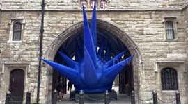 British artist Steve Messam's inflatable artworks were unveiled as part of Clerkenwell Design Week in London