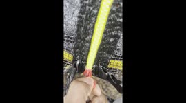 When CRUNCH meets COMFORT: Man experiences real chills while walking on frozen trampoline