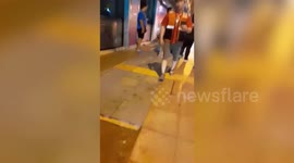 Furious tourist attacks Chinese man in road rage attack 'over near-miss accident' in Pattaya, Thailand