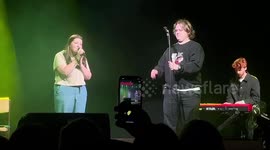 Lewis Capaldi makes a fan’s dreams come true by letting her sing his best-loved song on stage