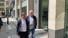 Actor John Cleese leaves High Court after hacking hearing