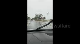 Damage Left by Typhoon Mawar at The Route 1 in Guam