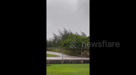 Stormy Weather in Tamuning, Guam Due to Typhoon Mawar