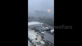 Destructive wind and rain from Typhoon Mawar hits Tumon, Guam